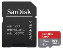 SanDisk memorijska kartica Ultra MicroSDHC 16GB 98MB/s UHS-I A1 + adapter