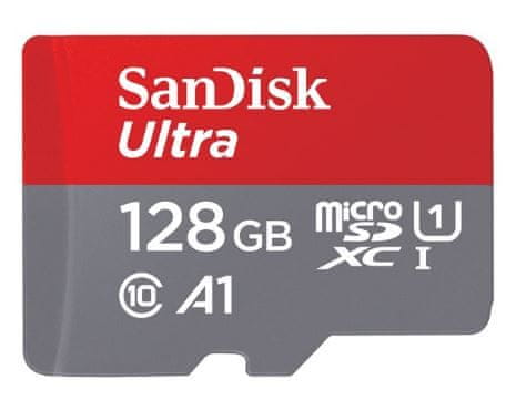 SanDisk memorijska kartica Ultra MicroSDXC 128GB 100MB/s UHS-I A1 + adapter