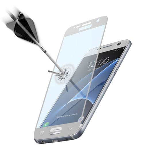 CellularLine zaštitno staklo Capsule za Samsung Galaxy S7, bijelo