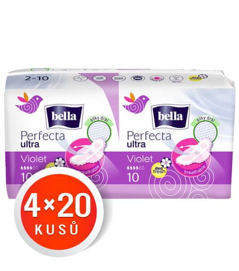 Bella Perfecta Ultra Violet higijenski ulošci, 4 x 20 komada