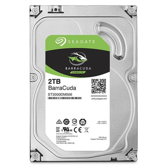 Seagate tvrdi disk BarraCuda 3.5", 2TB, Sata 3, 6GB/s, 7200 okretaja