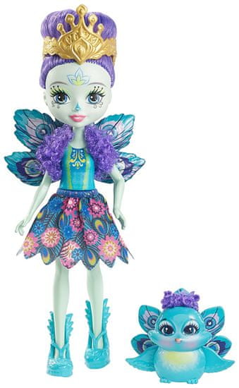 Mattel Enchantimals Lutka s pticom Peacock