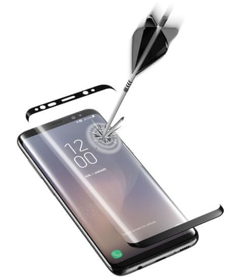 CellularLine zaštitno staklo Capsule za Samsung Galaxy S8, crno
