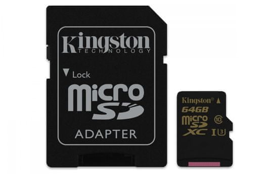 Kingston memorijska kartica microSDXC 64GB Class 10 UHS-I(SDCG/64GB)