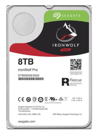 Seagate tvrdi disk NAS IronWolf Pro 8 TB, Sata 3, 7200, 256 MB