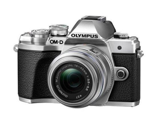 Olympus digitalni bezzrcalni fotoaparat OM-D E-M10 Mark III + 14-42 mm II R, srebrni