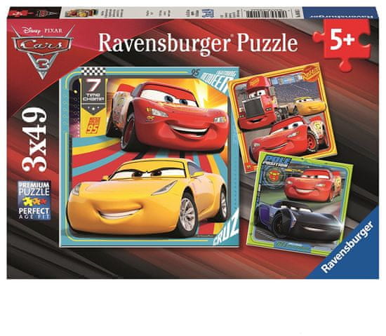 Ravensburger Disney Auta 3 I 3x49 dílků