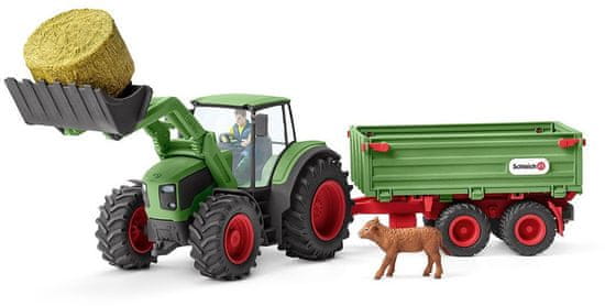 Schleich Traktor s dizalom 42379