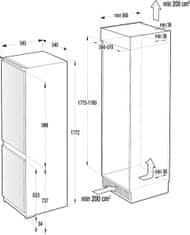 Gorenje RKI4182E1 ugradbeni kombinirani hladnjak