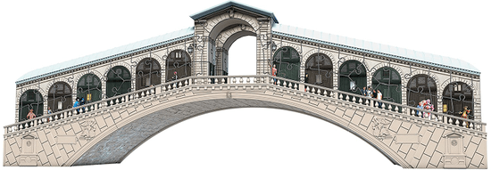 Ravensburger slagalica Venecija - Rialto most 216 dijelna