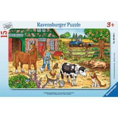Ravensburger Hranjenje životinja na farmi slagalica, 15 dijelova