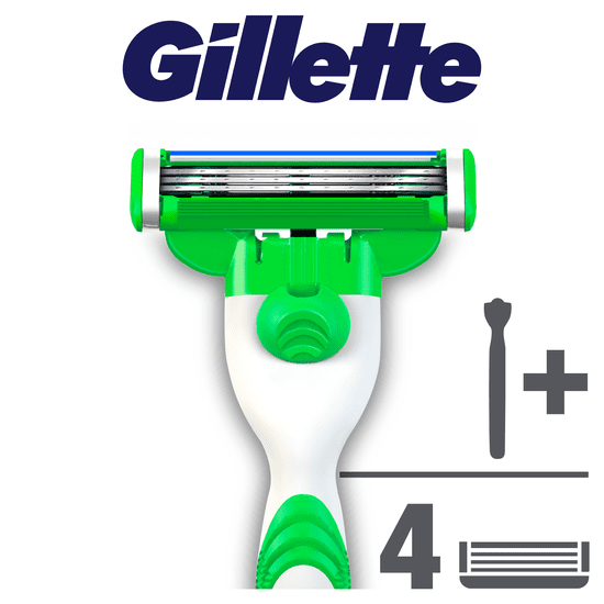 Gillette muška britvica Mach3 Sensitive + 4 zamjenske glave za brijanje 