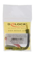 Delock audio adapter Jack 3,5M 4-pin - 2x3,5Ž stereo OMTP