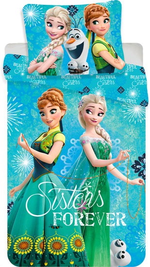 Jerry Fabrics Povlečení Frozen sisters forever