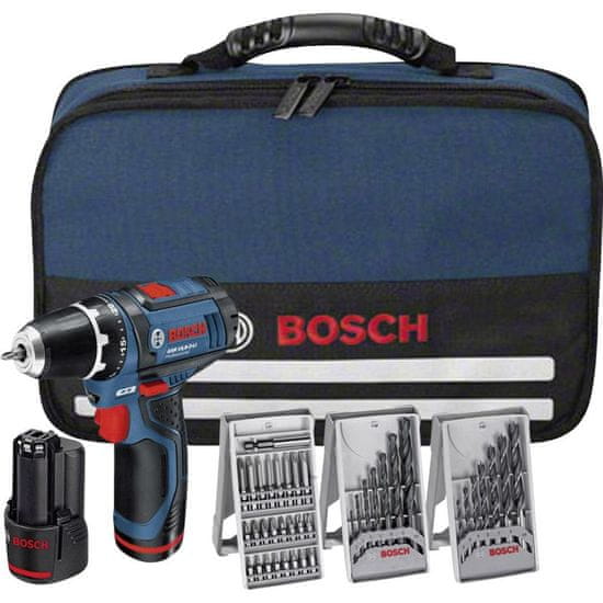 BOSCH Professional akumulatorska bušilica GSR 12V-15 Akcijski set (0615990GA9)