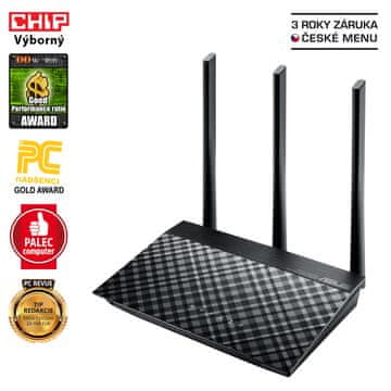 ASUS RT-AC53 Gigabit Dualband Wireless AC750 Router, 2x gigabit RJ45