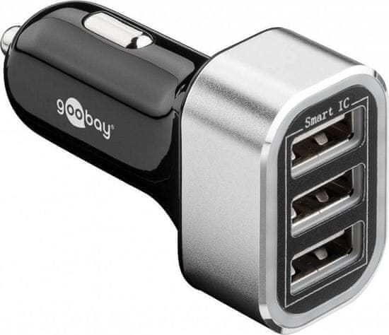 Goobay automobilski punjač s trojnim USB utorom, 5.5 A