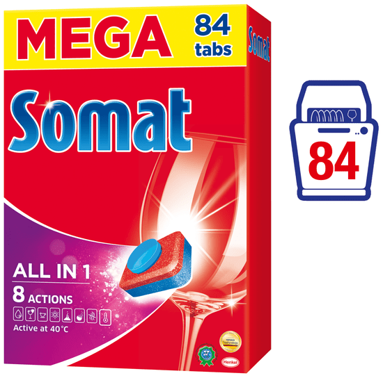 Somat tablete Mega All in One, 84 tableta