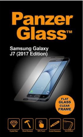 PanzerGlass zaštitno staklo za Samsung Galaxy J7 (2017), crno