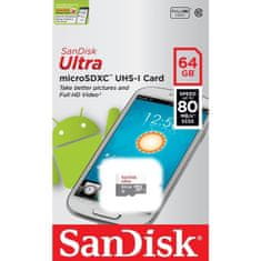 SanDisk memorijska kartica microSDXC 64 GB UHS-I Class10