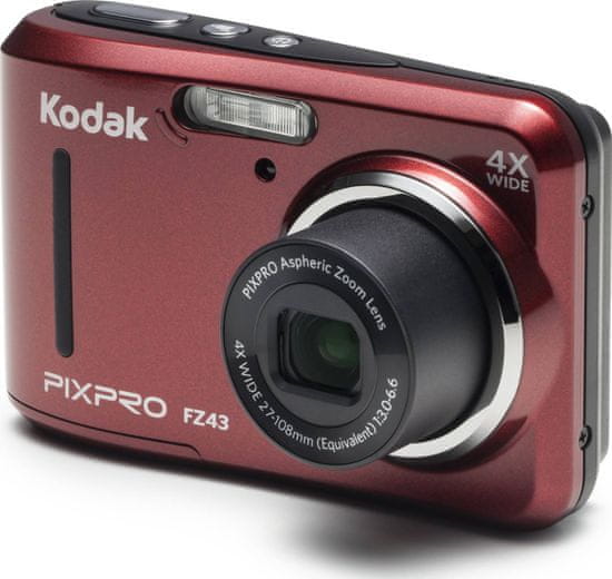Kodak FZ43 digitalni fotoaparat, crveni