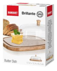 Banquet posuda za maslac BRILLANTE, 17,4 x 12,4 x 6,2 cm