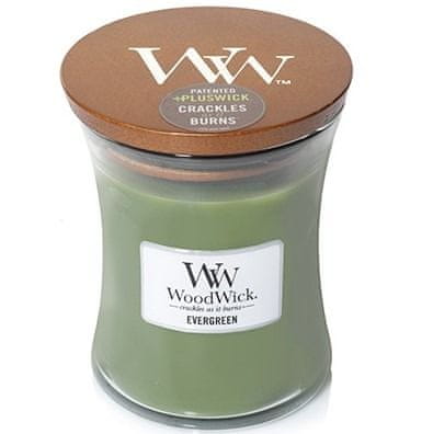 Woodwick svijeća Medium, Evergreen (92142)