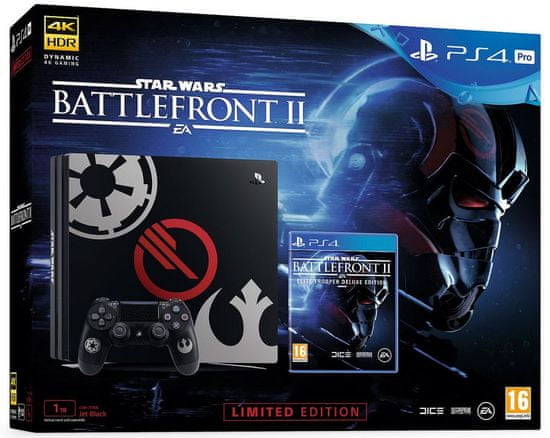 Sony PlayStation 4 Pro - 1TB + Star Wars Battlefront II - Elite Trooper Deluxe Edition
