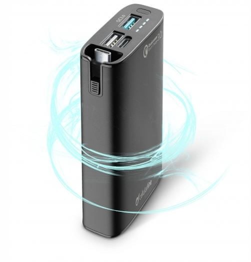 CellularLine prijenosna baterija 6700, USB-C+microUSB