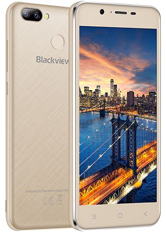 iGET mobilni telefon Blackview A7 Pro, zlatni + poklon: etui
