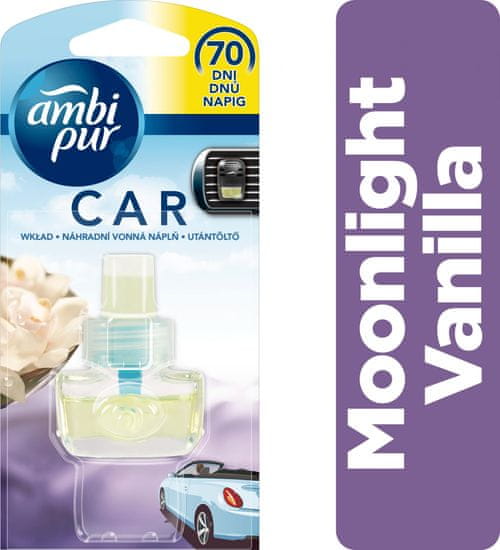 Ambi Pur Car automobilski osvježivač, Moonlight Vanilla, 7 ml