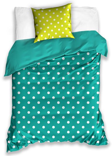 Tip Trade pamučna posteljina Spot, tirkizno-zelena, 140x200