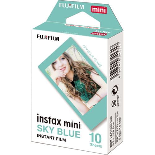 FujiFilm mini papir Instax, plavi okvir, 10/1