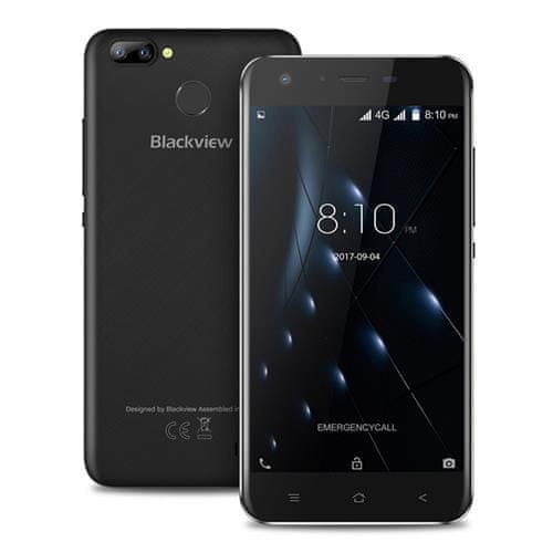 iGET mobilni telefon Blackview A7 PRO, crni + poklon: etui