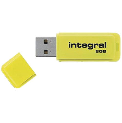 Integral USB stick 8 GB USB 2.0, žuta