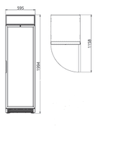 Simfer  SDS 385 DC 1 C komercijalni hladnjak