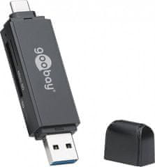 Goobay čitač kartica 2u1 USB 3.0 - USB-C ™