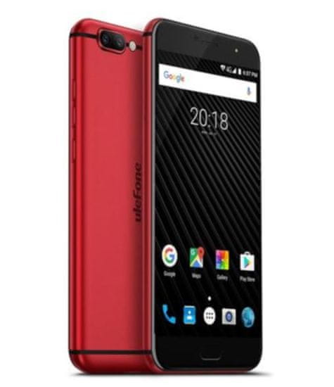 Ulefone mobilni telefon Ulefone T1, crveni