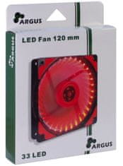 Inter-tech ventilator Argus L-12025-RD LED, 120 mm, crveni