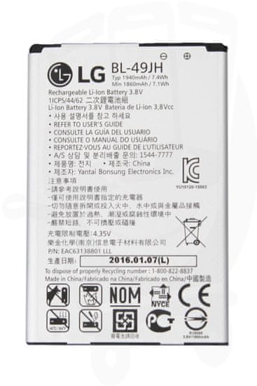 LG baterija BL-49JH, LG K4, original