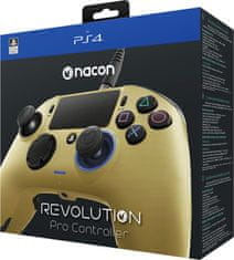 Nacon Nacon gamepad PS4 Revolution Pro, zlatni