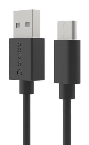 Orico punjač USB-A u USB-C 2.0, 1m, crni