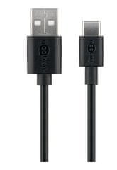 Goobay USB-C kabel za punjenje i sinkronizaciju, 0,1 m