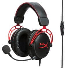 HyperX gaming slušalice s mikrofonom HyperX Cloud Alpha, crvene