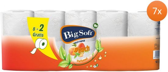 Big Soft Peach toaletni papir, 2-slojni, 7 x 10 rola