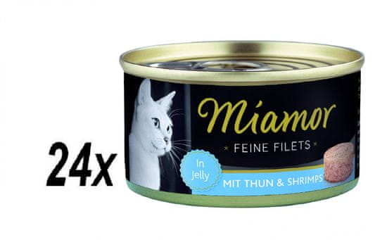Finnern hrana za mačke Miamor, tuna i kozice, 24 x 100 g
