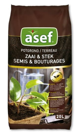 Asef Asef univerzalna zemlja za lončanice s dodanim gnojivom Osmocote, 10 l