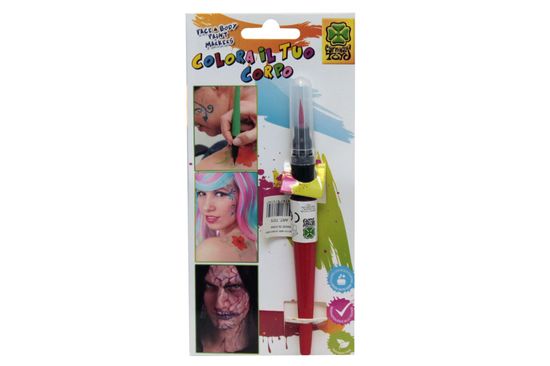 Carnival Toys Cčopič četka s bojom za lice, crvena (7375)