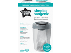 Tommee Tippee Kanta za pelene Sangenic Simplee, siva