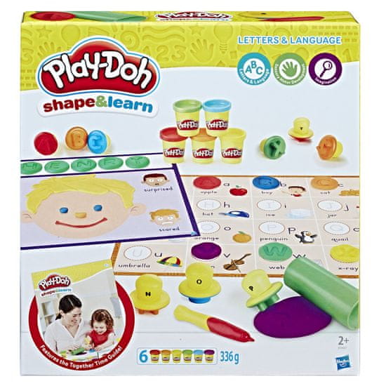 Play-Doh komplet za čitanje i pisanje, plastelin